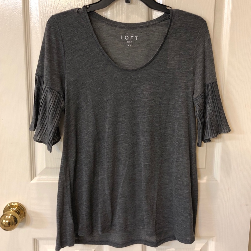 Loft Ruffle Sleeve Detailed Sleeve Top
